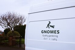 Gnomes van with logo
