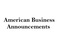 American Business Announcements - New York,, NY, USA
