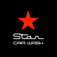 Black background with a red star and Star Car Wash written in white font