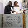 Nigerian Wedding Party Caricaturist UK